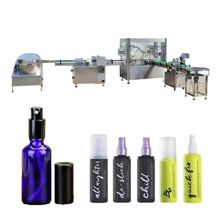 Малка автоматична парфюмна козметична машина за пълнене на стъклени бутилки с етерично масло