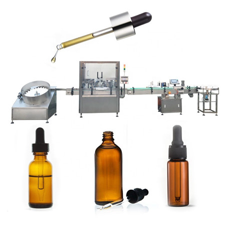 Автоматична производствена линия за машина за пълнене на капки за очи 30ml e течна бутилка парфюм фабрика за пълнене на капки за очи