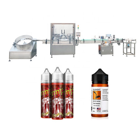 Автоматично оборудване за пълнене на етерично масло / машина за пълнене с течни цигари / машина за пълнене на сок e-cig