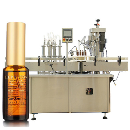 Полуавтоматична машина за пълнене с течност с малка глава, пневматична машина за пълнене на флакон с 10 ml парфюм